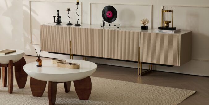 מזנון דגם רומא בגוון אבן