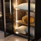 ארון דגם גלעד - 4 דלתות גוון שחור + תאורה