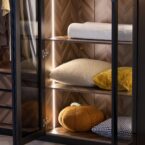 ארון דגם גלעד - 6 דלתות גוון שחור + תאורה