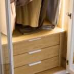 ארון דגם גלעד - 4 דלתות גוון שמנת + תאורה