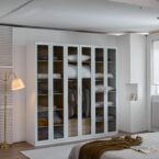 ארון דגם גלעד - 6 דלתות גוון שמנת + תאורה