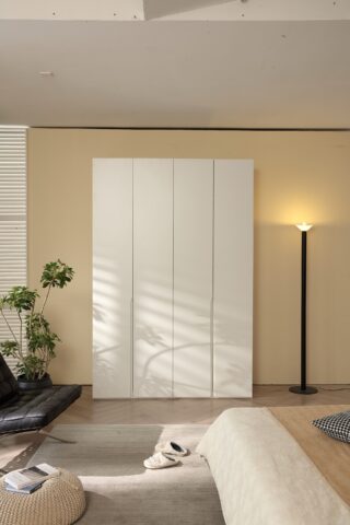 ארון דגם רן - 4 דלתות גוון לבן