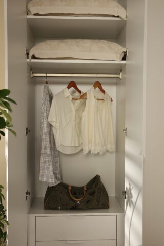 ארון דגם רן - 4 דלתות גוון לבן