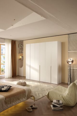 ארון דגם רן - 6 דלתות גוון לבן