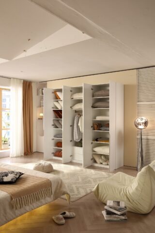 ארון דגם רן - 6 דלתות גוון לבן