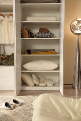 ארון דגם רן - 6 דלתות גוון לבן