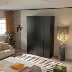 ארון דגם רן - 4 דלתות גוון שחור