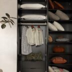 ארון דגם רן - 4 דלתות גוון שחור