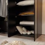 ארון דגם רן - 6 דלתות גוון שחור