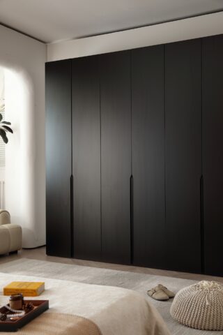 ארון דגם רן - 6 דלתות גוון שחור