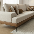 סלון דגם רומי פינתי בגוון סהרה משולב