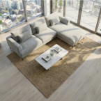 סלון דגם גפן פינתי בגוון אפור