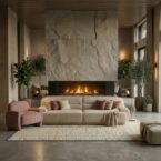 כורסא דגם איתי בגוון ורוד עתיק