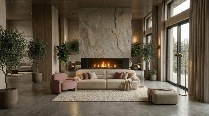 כורסא דגם איתי בגוון ורוד עתיק