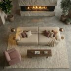 כורסא דגם איתי בגוון ורוד עתיק