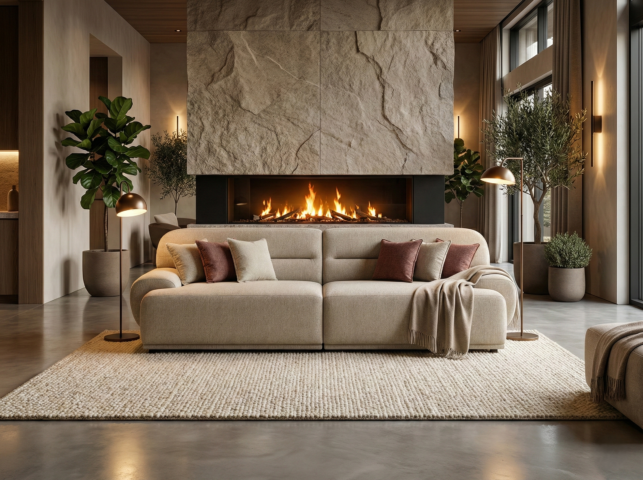 סלון דגם איתי בגוון אבן