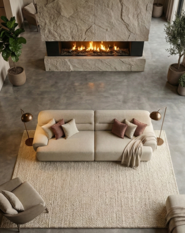 סלון דגם איתי בגוון אבן