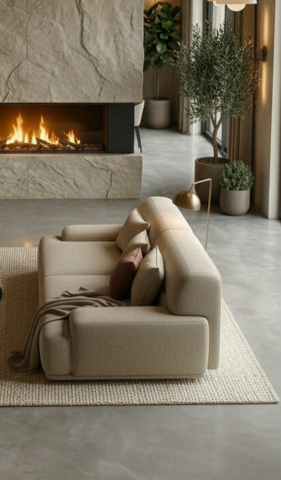 סלון דגם איתי בגוון אבן