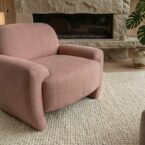 כורסא דגם איתי בגוון ורוד עתיק