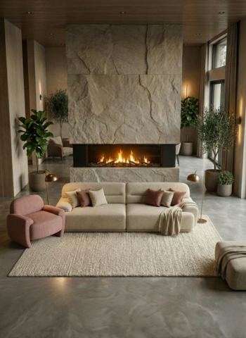 סלון דגם איתי בגוון אבן