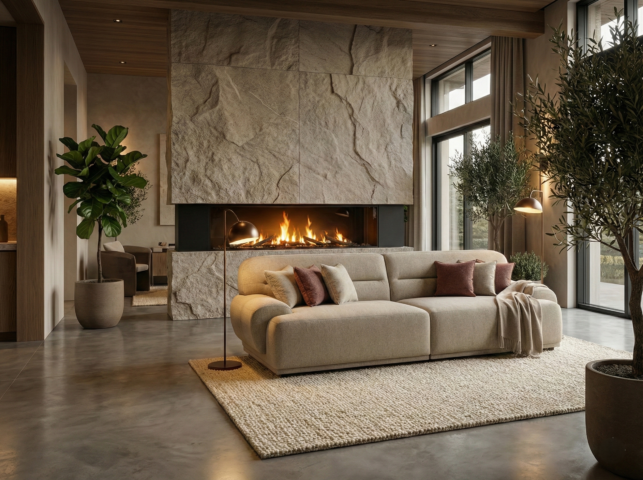 סלון דגם איתי בגוון אבן