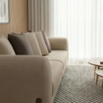 סלון דגם עומר בגוון שמנת