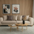 סלון דגם עומר בגוון שמנת