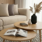 סלון דגם עומר בגוון שמנת