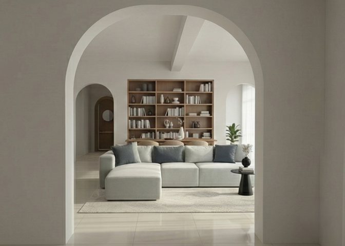 סלון דגם ראם פינתי בגוון תכלת־שמיים