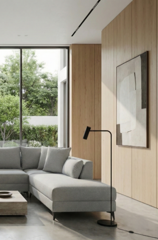 סלון דגם פלורידה פינתי בגוון אפור עננים