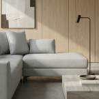 סלון דגם פלורידה פינתי בגוון אפור עננים