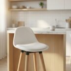 כיסא בר דגם ליאור לבן