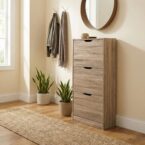 ארון נעליים דגם איתן בגוון שיטה