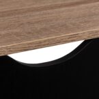 ארון נעליים דגם איתן בגוון אלון בשילוב שחור