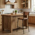 כיסא בר דגם ניס חום