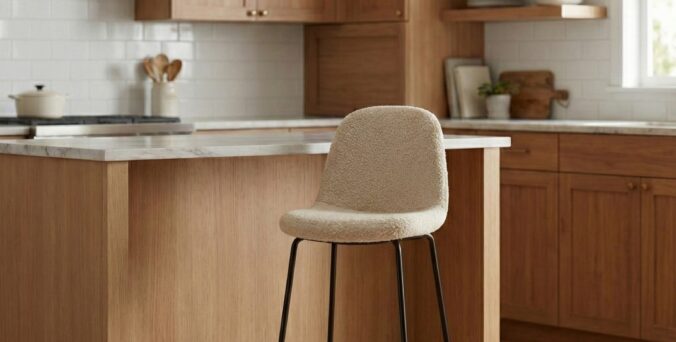 כיסא בר דגם אטלס שמנת