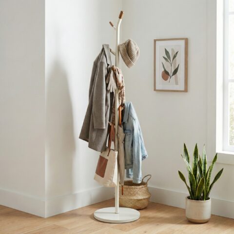 מתלה בגדים דגם ליר שמנת