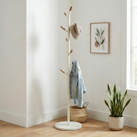 מתלה בגדים דגם ליר שמנת