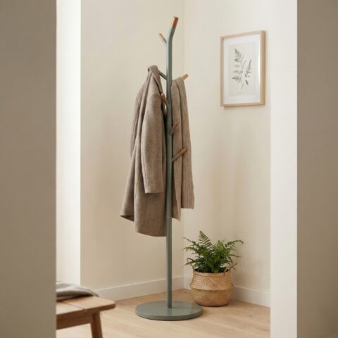 מתלה בגדים דגם ליר ירוק חאקי