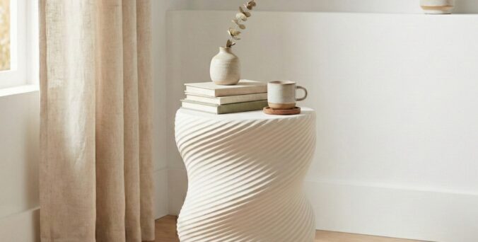 שידה דגם לואי לבן