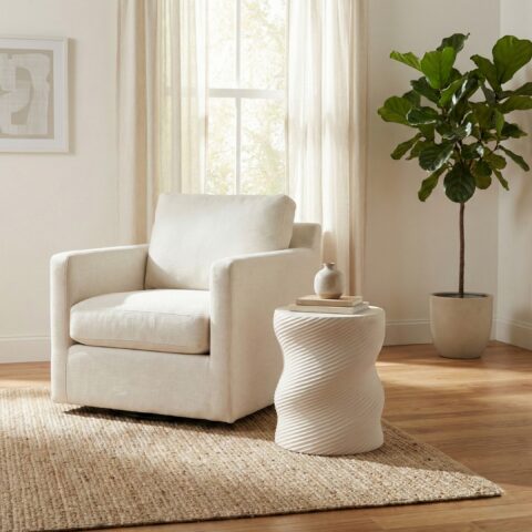 שידה דגם לואי לבן