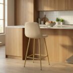 כיסא בר דגם סקלי שמנת