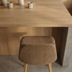 כיסא בר דגם סקלי חום