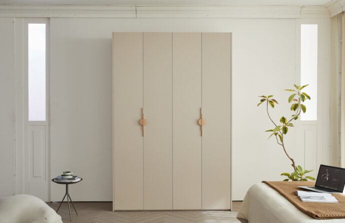 ארון דגם בראשית - 4 דלתות גוון סהרה