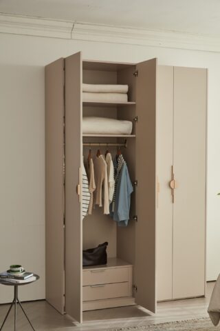 ארון דגם בראשית - 4 דלתות גוון סהרה