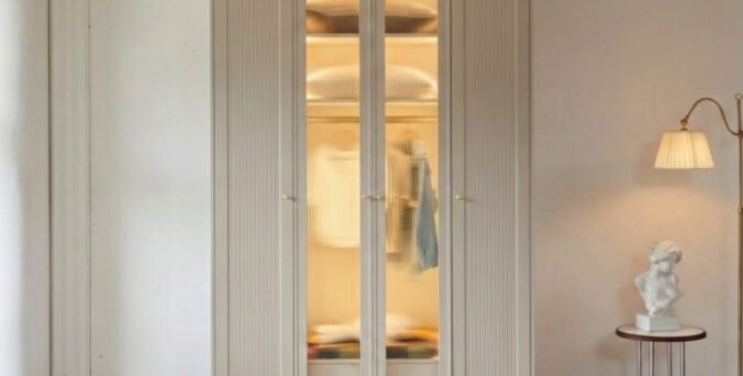 ארון דגם דניאל - 4 דלתות גוון סהרה + תאורה