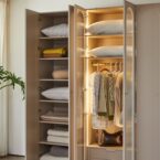 ארון דגם דניאל - 6 דלתות גוון סהרה + תאורה