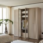 ארון דגם דניאל - 6 דלתות גוון סהרה + תאורה