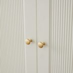 ארון דגם דניאל - 6 דלתות גוון שמנת + תאורה