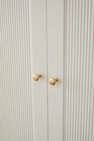 ארון דגם דניאל - 6 דלתות גוון שמנת + תאורה